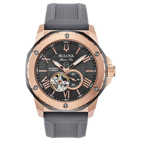 Montre Bulova Homme Marine Star in Acier plaqué or rose 98A228 - 98A228